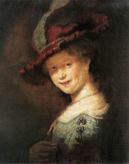 REMBRANDT Harmenszoon van Rijn Portrait of the Young Saskia china oil painting image